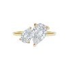 Adam and Eve Two Stone Engagement Ring