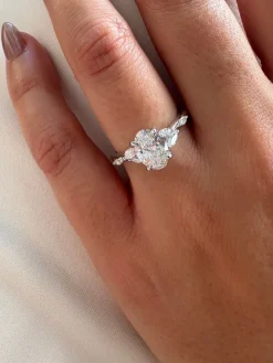 Adeline Oval Lab Grown Diamond Engagement Ring