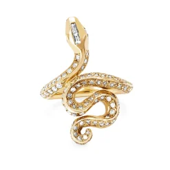 Amiri Diamond Snake Ring