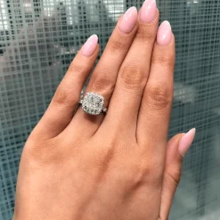 Amor Cushion Engagement Ring