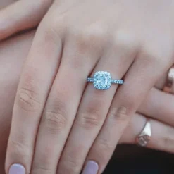 Amor Cushion Engagement Ring