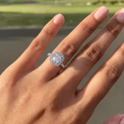 Amor Cushion Engagement Ring