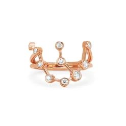 Aquarius Diamond Constellation Ring