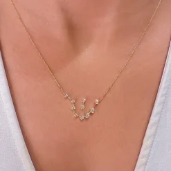Aquarius Diamond Constellation Necklace