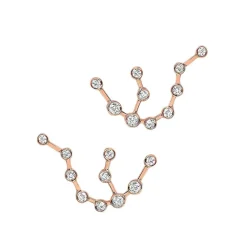 Aquarius Diamond Constellation Studs