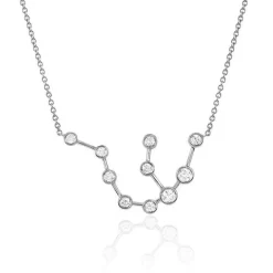 Aquarius Diamond Constellation Necklace
