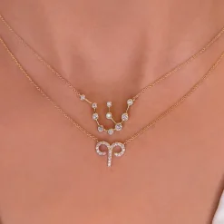 Aquarius Diamond Constellation Necklace