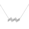 Aquarius Diamond Zodiac Necklace
