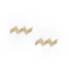 Aquarius Diamond Zodiac Studs