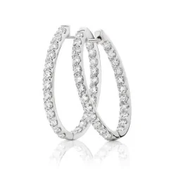 Aria Diamond Hoops