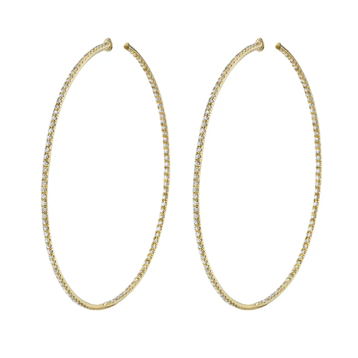 Arianna Diamond Hoops