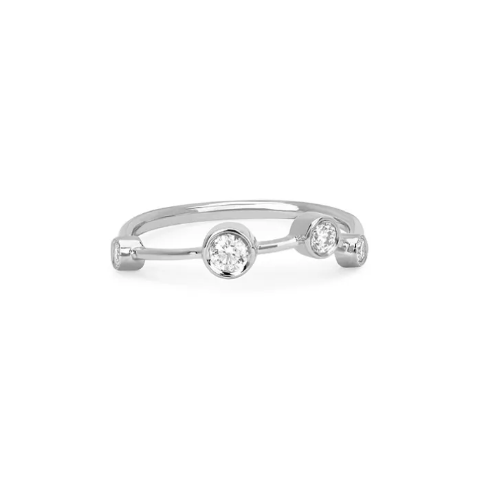 Aries Diamond Constellation Ring