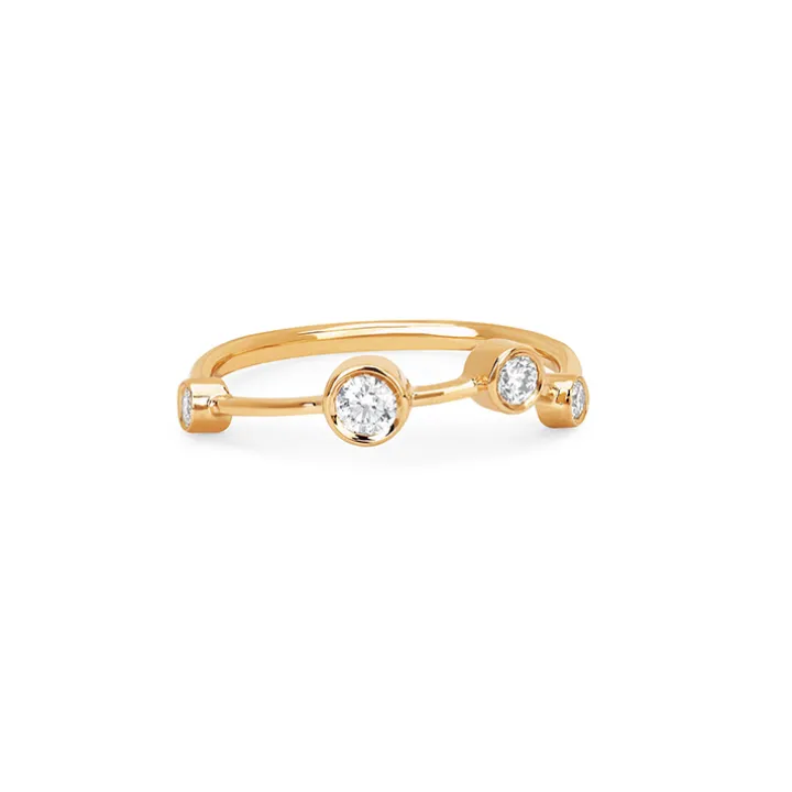 Aries Diamond Constellation Ring