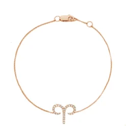 Aries Diamond Zodiac Bracelet