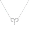 Aries Diamond Zodiac Necklace