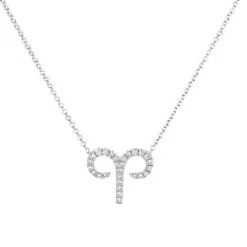 Aries Diamond Zodiac Necklace