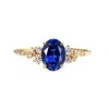 Aurora Blue Sapphire Engagement Ring