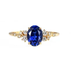 Aurora Blue Sapphire Engagement Ring