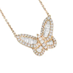 Aurora Diamond Butterfly Necklace