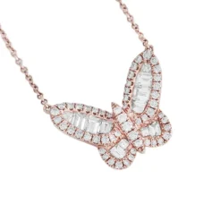 Aurora Diamond Butterfly Necklace