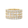 Autumn Four Row Diamond Band