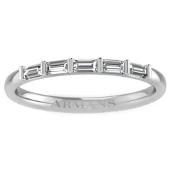 Baguette Half Diamond Band