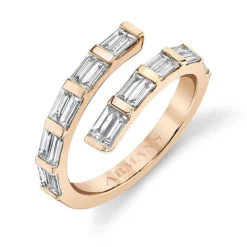 Baguette Lab Grown Diamond Wrap Ring
