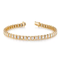 Bezel Set Emerald Bracelet