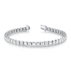 Bezel Set Emerald Bracelet