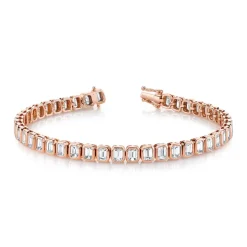 Bezel Set Emerald Bracelet