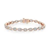 Bezel Set Marquise Diamond Tennis Bracelet