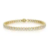 Bezel Set Oval Diamond Tennis Bracelet