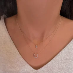 Bezel Set Pear Lab Grown Diamond Pendant