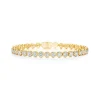 Bezel Set Round Diamond Tennis Bracelet