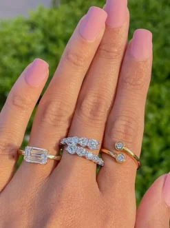 Bezel Set Wrap Ring