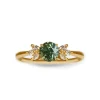 Bianca Teal Sapphire Diamond Ring