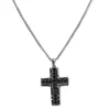 Black Diamond Cross Necklace
