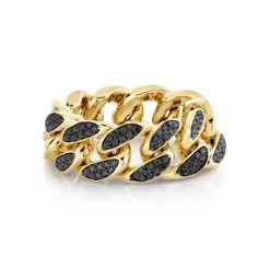 Black Diamond Link Ring