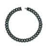 Black Pavé Diamond Chain Bracelet