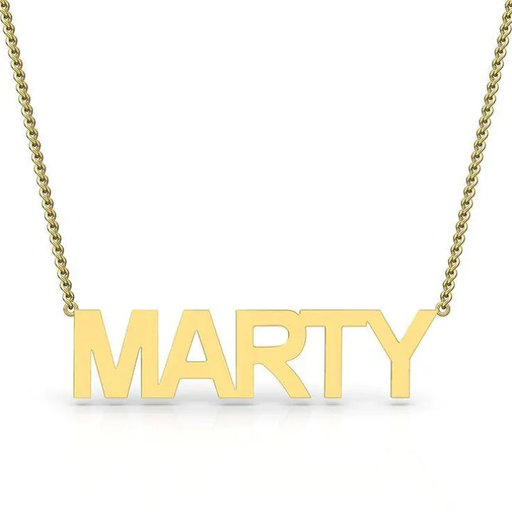 Block Letter Name Necklace