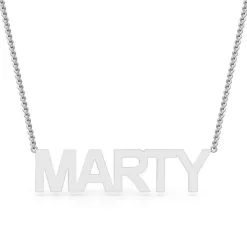 Block Letter Name Necklace