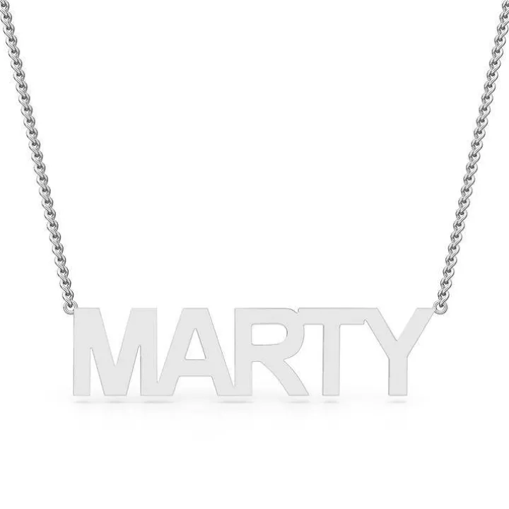 Block Letter Name Necklace