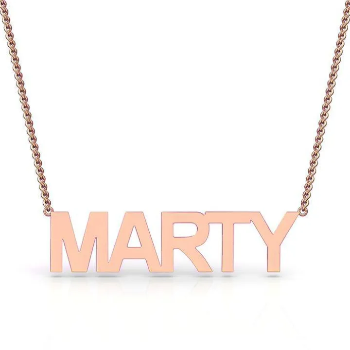 Block Letter Name Necklace