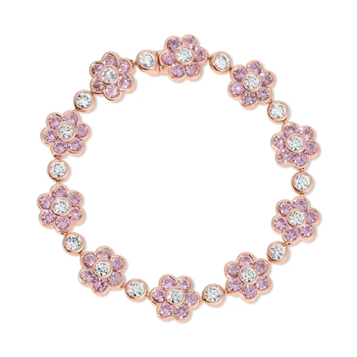 Bloom Pink Sapphire Bracelet