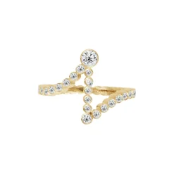 Bubble Diamond Initial Ring