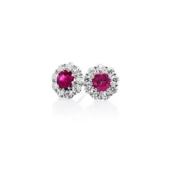 Burmese Ruby Studs