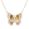 Butterfly Brilliance Fluted Necklace