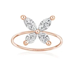 Butterfly Diamond Ring
