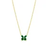 Butterfly Green Emerald Necklace