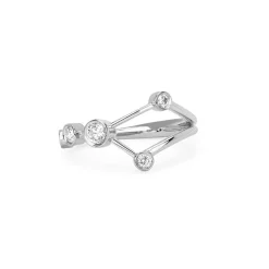 Cancer Diamond Constellation Ring